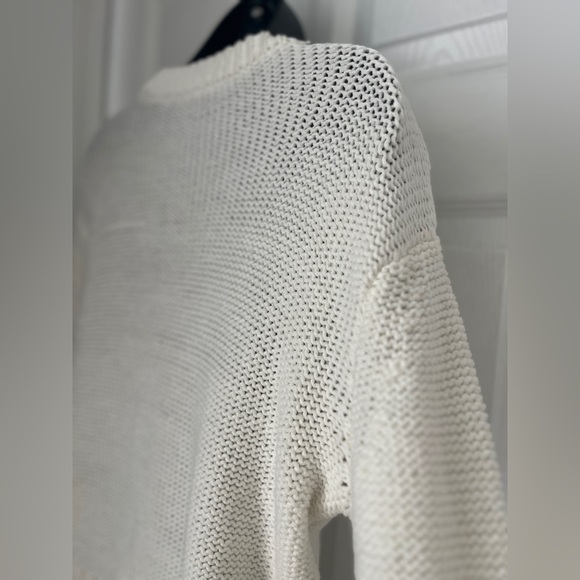 White + Warren Classic Cream white Crew Neck Sweater size Small - Picture 6 of 14